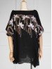 Stitched Flower Design Fashion Flowy Top